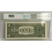 UNITED STATES OF AMERICA 2003 . ONE 1 DOLLAR BANKNOTE . ERROR . INSUFFICIENT INK